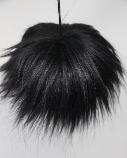 Faux Fur Pom Poms (Snap Or Tie)