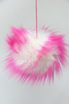 Faux Fur Pom Poms (Snap Or Tie)
