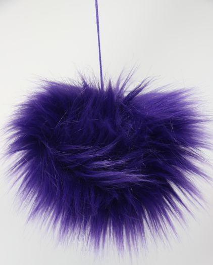 Faux Fur Pom Poms (Snap Or Tie)