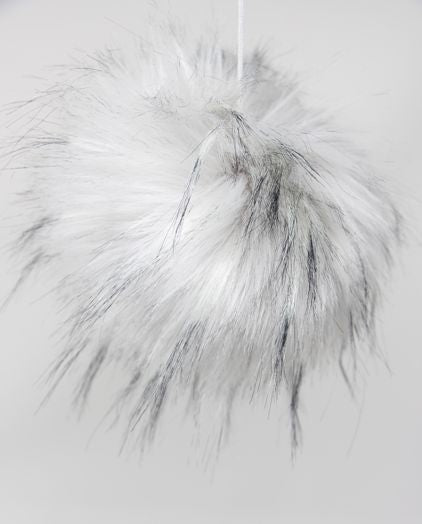 Faux Fur Pom Poms (Snap Or Tie)