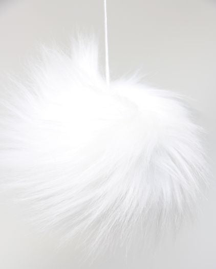 Faux Fur Pom Poms (Snap Or Tie)