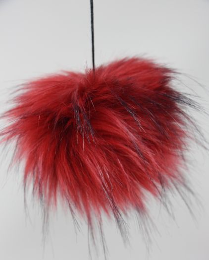 Faux Fur Pom Poms (Snap Or Tie)