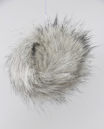 Faux Fur Pom Poms (Snap Or Tie)