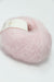 Soft, multicolor Rowan Kidsilk Haze yarn ball in shades of gray and pastel, showcasing its delicate, lightweight texture.