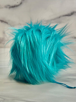 Faux Fur Pom Poms (Snap Or Tie)