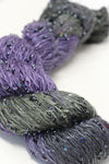 Beaded silk and sequins yarn from Artyarns' Beaded Silk & Sequins Light series, showing shimmering beads and intricate texture.