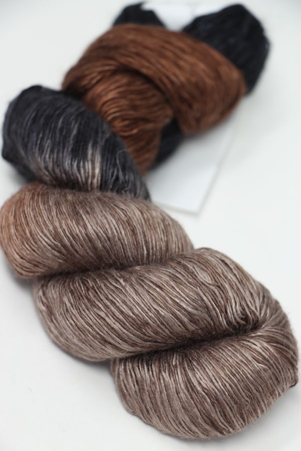Artyarns Ensemble Light cashmere yarn in F Series colors, showing soft, colorful skeins of 100s-3000s blend for knitting or crochet.