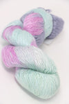 Soft Artyarns Ensemble Light cashmere yarn in F Series colors, showcasing a multicolored skein with vibrant, rich hues.