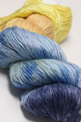 Artyarns Ensemble Light cashmere yarn in F Series colors, showing soft, colorful skeins with vibrant hues and luxurious texture.