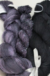 Artyarns Knitalong Kit for Four Triangle Top featuring black yarn with beads and sequins, ideal for knitting stylish triangle tops.