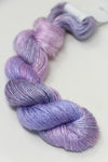 Soft silk yarn from Artyarns Regal Silk collection, 500 Painters shade, displayed in a close-up shot showing its smooth texture.