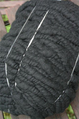 Close-up of Bagmith Merino Wool Bumps in black, showcasing soft, textured merino wool bumps for stylish comfort.