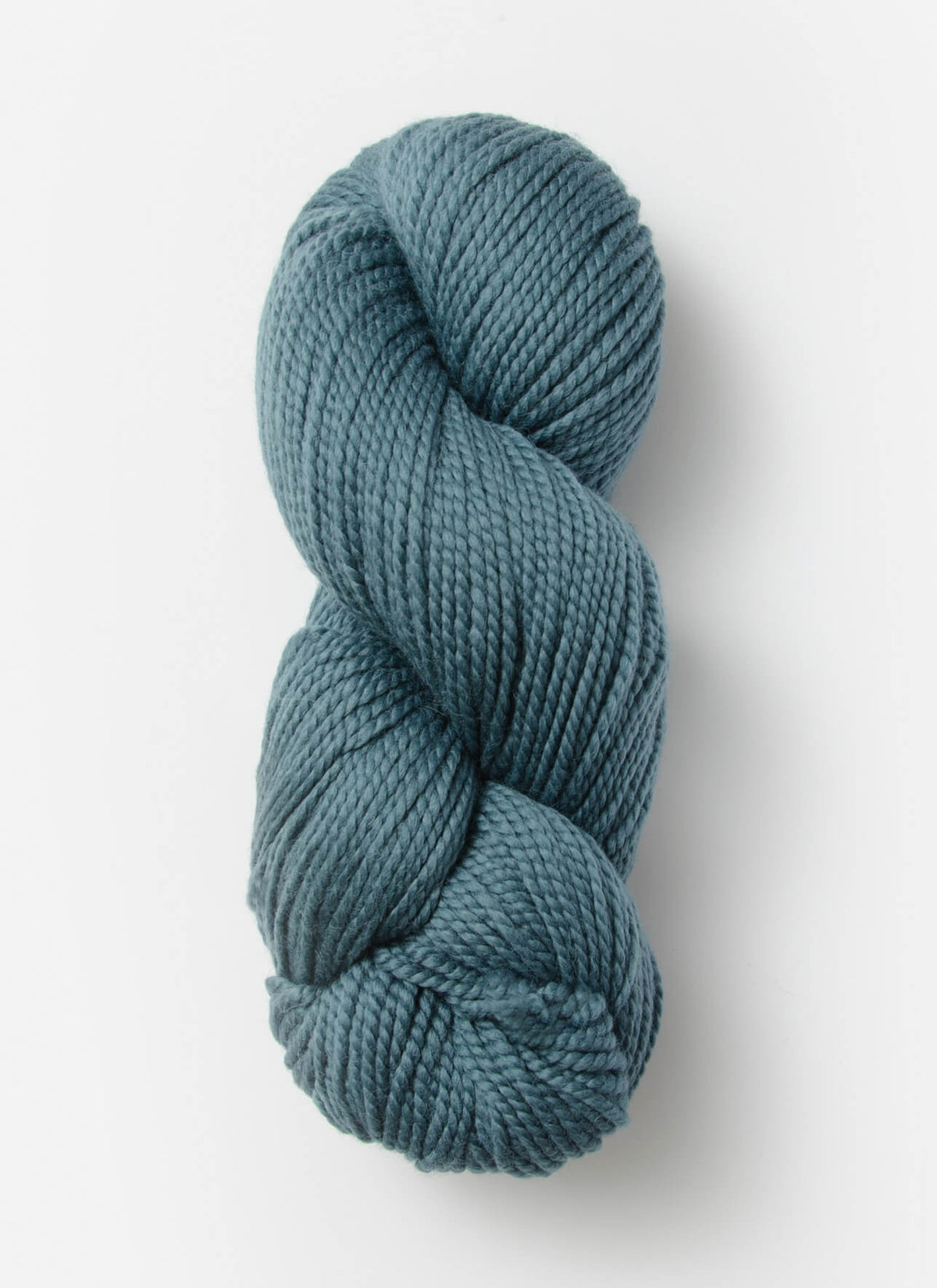 Blue Sky Fibers Extra Alpaca Merino Aran yarn in soft blue, showing thick, cozy alpaca wool skein with a smooth texture.