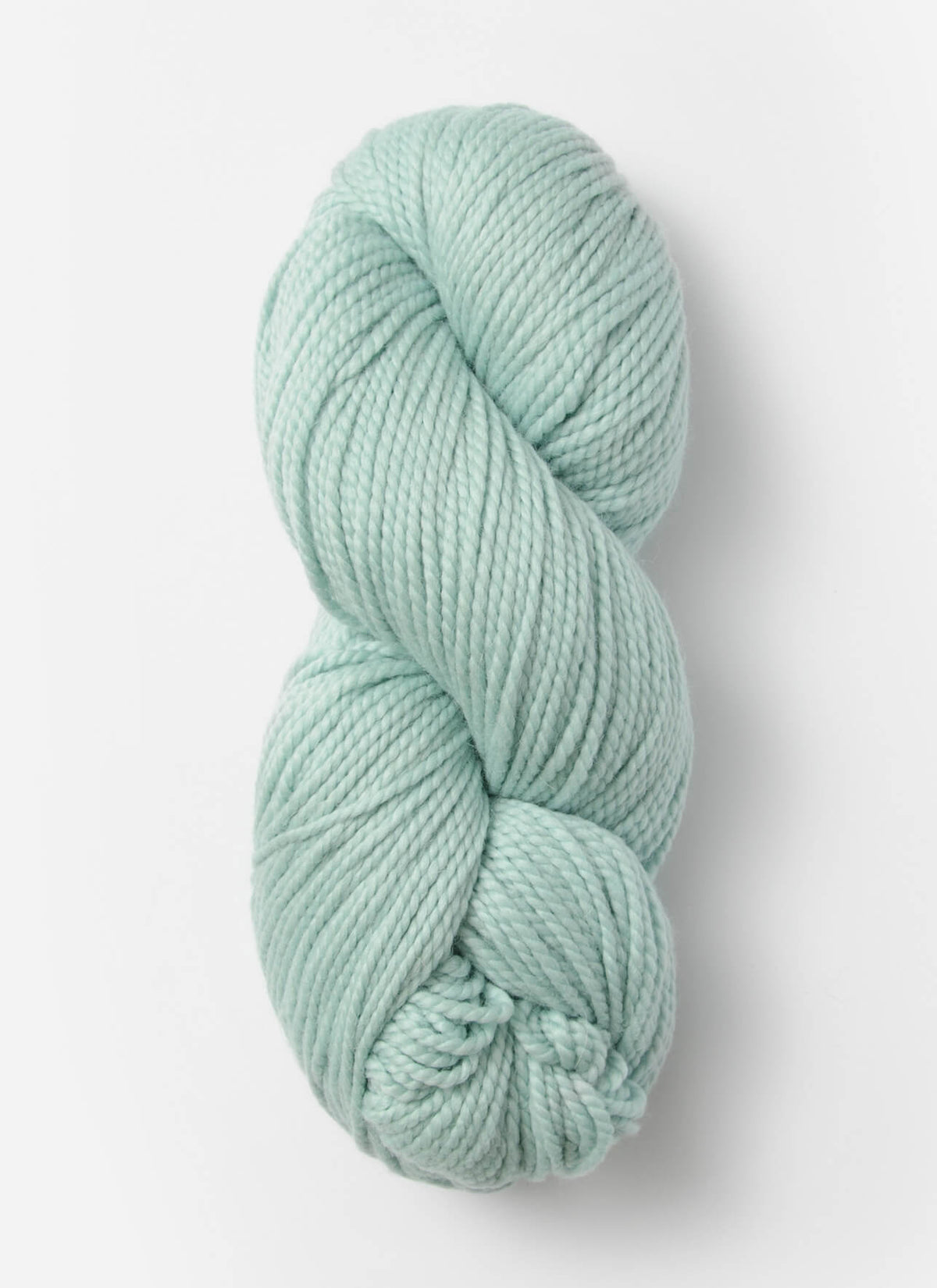 Blue Sky Fibers Extra Alpaca Merino aran yarn skein in soft blue, showcasing thick, cozy alpaca and merino wool blend.