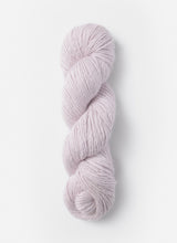 Blue Sky Fibers Suri Merino alpaca and merino yarn in soft blue with a smooth, luxurious texture.