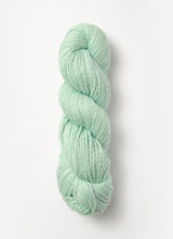 Blue Sky Alpacas Worsted Organic Cotton in solid blue sky color, showcasing soft, smooth yarn suitable for knitting and crochet projects.