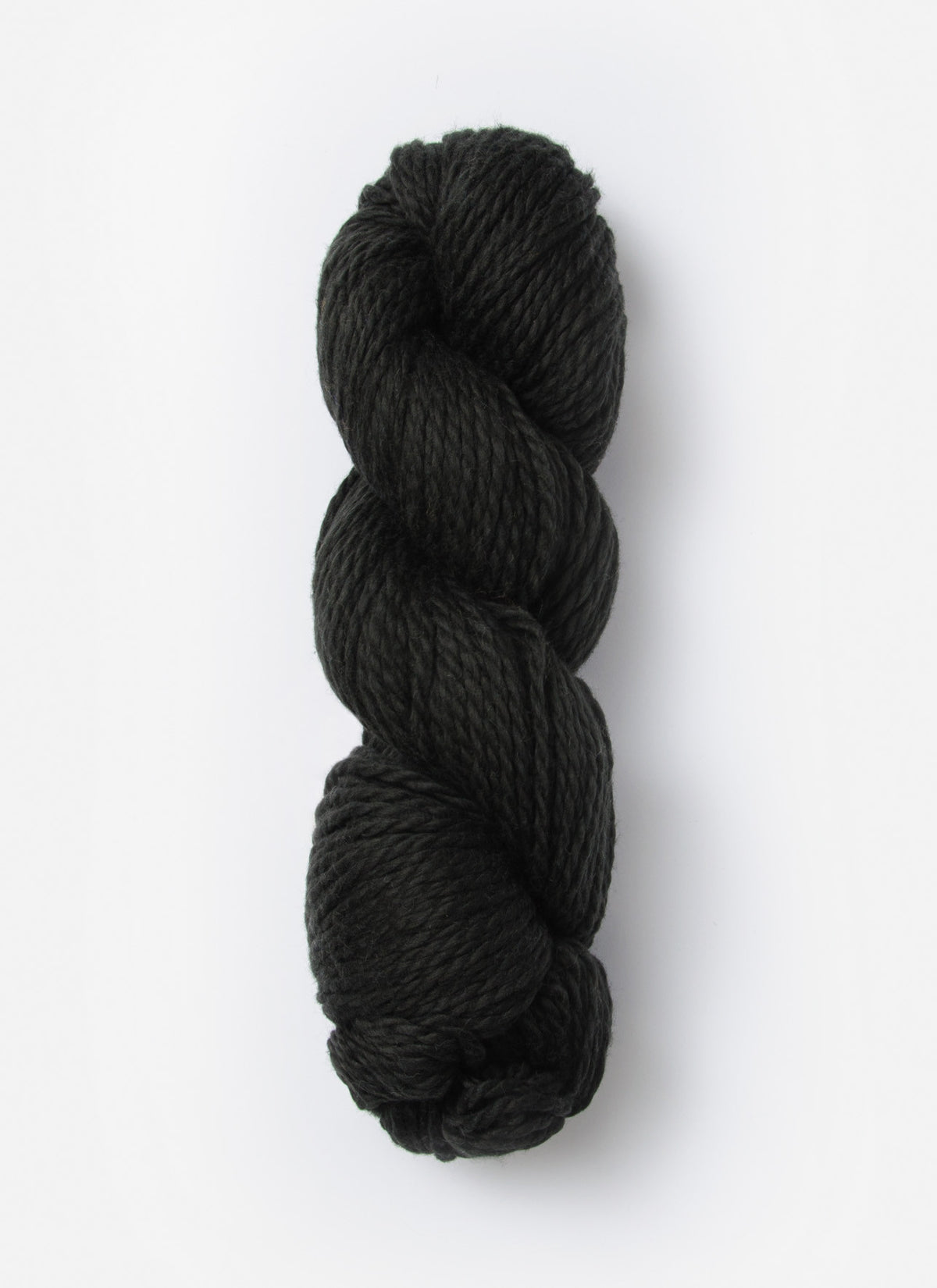 Blue Sky Alpacas Worsted Organic Cotton in solid blue sky color, showcasing soft, thick spun yarn for knitting or crochet projects.