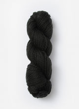 Blue Sky Alpacas Worsted Organic Cotton in solid blue sky color, showcasing soft, thick spun yarn for knitting or crochet projects.