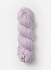 Blue Sky Alpacas Worsted Organic Cotton yarn in solid blue sky color, showing the soft, smooth spun fiber.