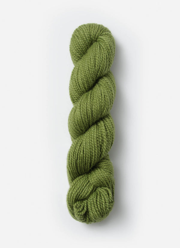 Blue Sky Fibers Baby Alpaca Sport Weight solid alpaca yarn in soft blue color, showing a close-up of the smooth, lightweight fiber.