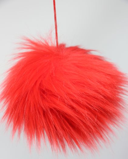Faux Fur Pom Poms (Snap Or Tie)