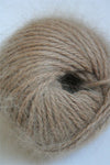 Galler Yarn Belangor French Angora angora yarn skein with soft, fluffy texture and natural color, ideal for knitting and crafting.