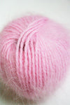 Galler Yarn Belangor French Angora angora yarn skein with soft, fluffy texture and natural cream color for knitting or crochet projects