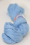 Jade Sapphire Sylph linen and cashmere yarn in cerulean blue, showcasing soft, luxurious fibers ideal for knitting or weaving.