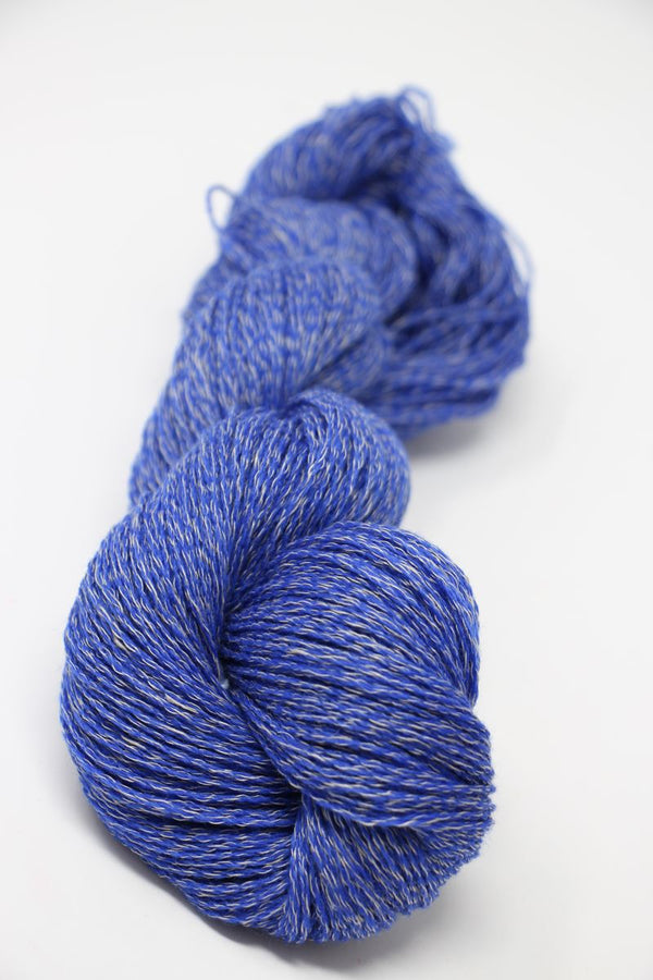Jade Sapphire Sylph linen and cashmere yarn skein in natural tones, showcasing soft, luxurious fibers for knitting or weaving projects.