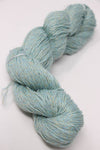 Jade Sapphire Sylph linen and cashmere yarn in Patina color, showcasing soft, textured fibers suitable for luxurious knitting projects.