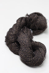 Black and gold silk and cashmere yarn from Jade Sapphire Sylph collection, showcasing luxurious linen and cashmere blend.