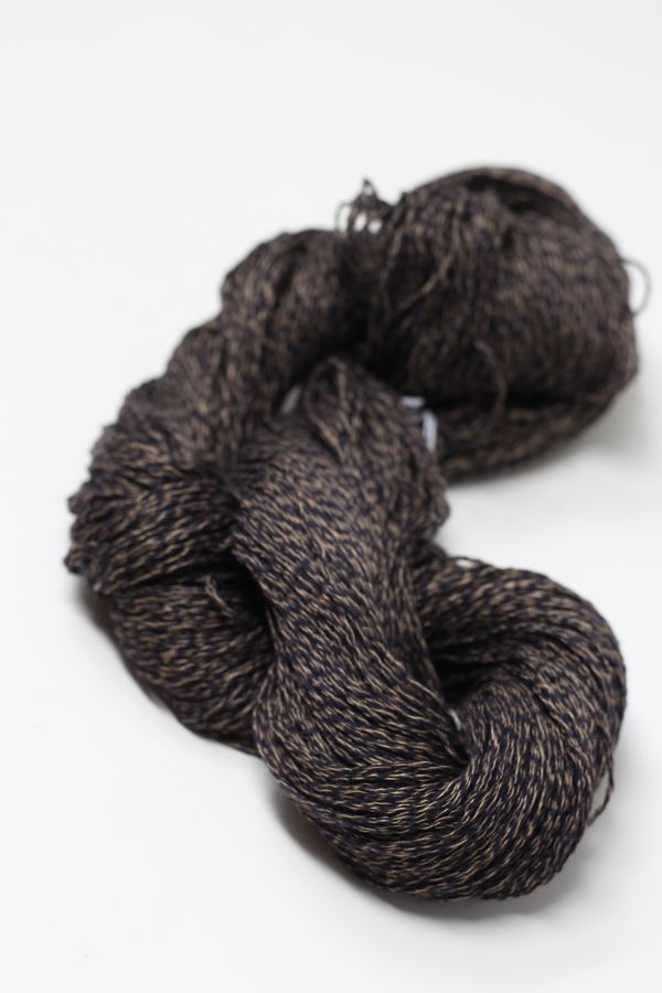 Black and gold silk and cashmere yarn from Jade Sapphire Sylph collection, showcasing luxurious linen and cashmere blend.