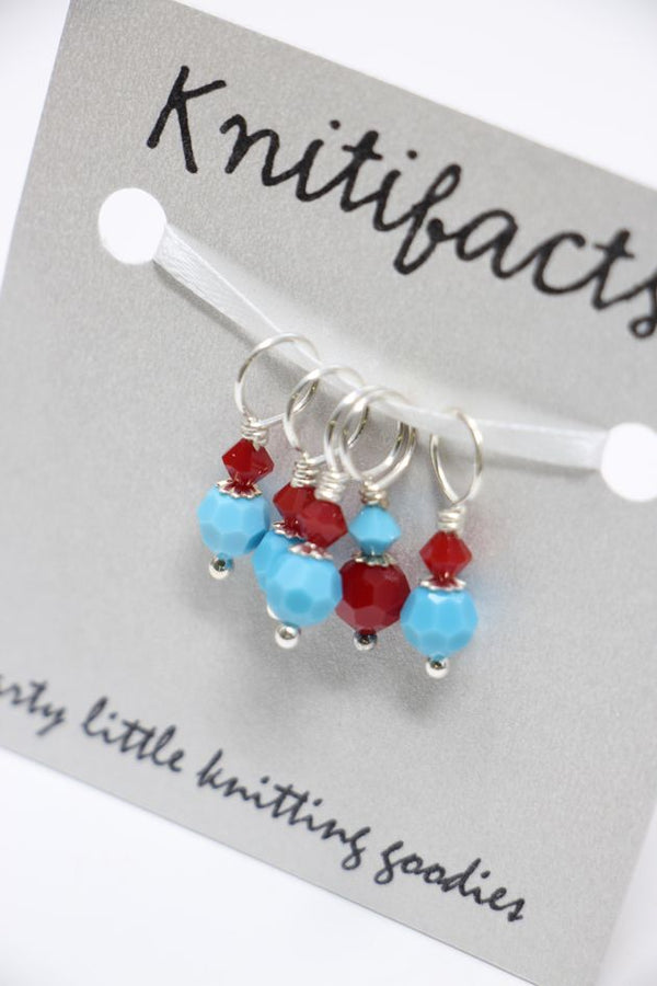 Knitifacts Stitch Markers- Med (to Size US9/5.50mm)