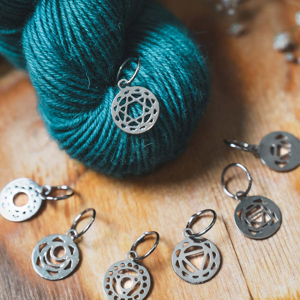 KnitPro (Knitters Pride) | Mindful Collection | Sterling Chakra Stitch Markers