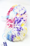 Malabrigo Rasta merino wool yarn in UnicornBark color, showing thick, soft, hand-dyed merino wool yarn for knitting and crochet projects.