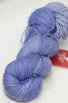 Fingering weight yarn Zen Yarn Garden Serenity 20 in Periwinkle color, soft and vibrant with a subtle sheen and smooth texture.