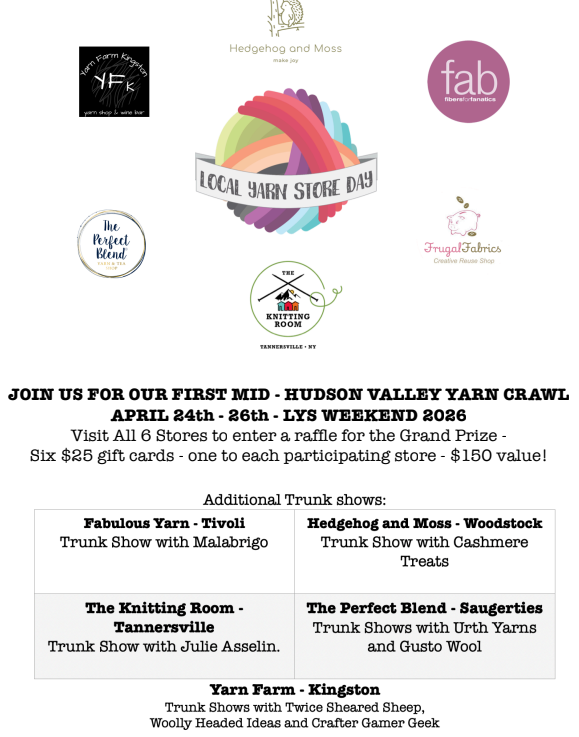 LOCAL YARN STORE DAY 2026 AT FAB YARNS IN TIVOLI