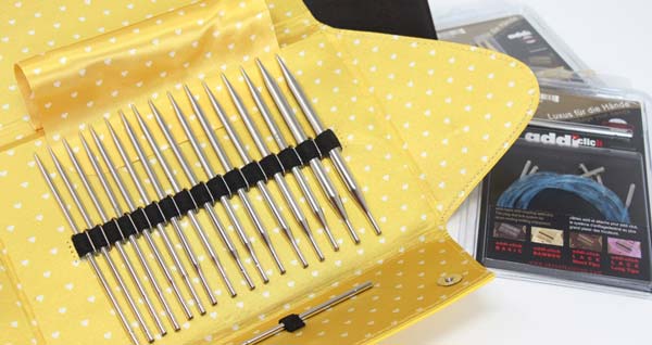Addi Click Interchangeable Knitting Needle Sets, Cords, Tips