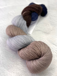 143 Navy Taupe Stripe