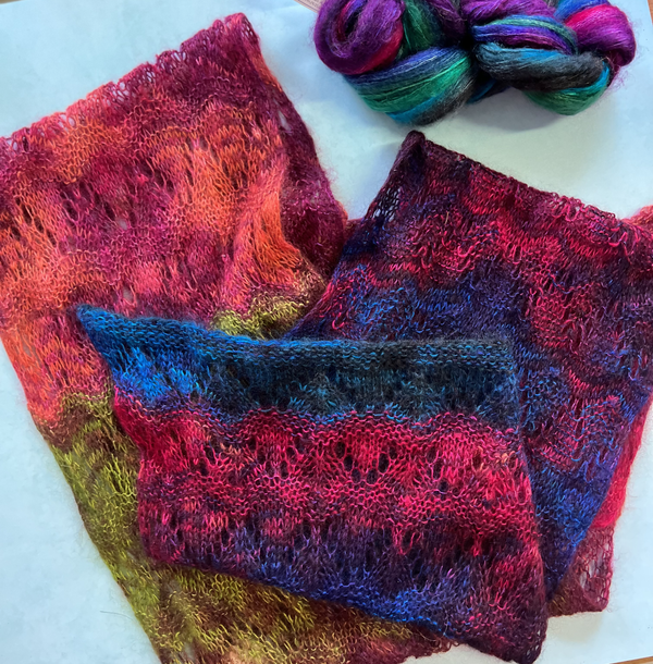 Artyarns | Silk Mohair 2 Ply Fingering | Horseshoe Wrap Shawl Kit