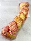Artyarns Regal Silk Yarn H Series in highlights, close-up of soft, shiny silk yarn with vibrant color variations.
