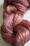 Artyarns Regal Silk Yarn in H Series, close-up of luxurious silk yarn with vibrant highlights and rich texture.