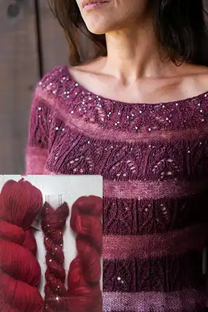 Artyarns - Pope Vergara - Moulin Rouge Sweater Kit - Ravishing Red (244)