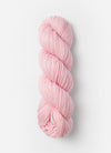 Blue Sky Fibers Sweater Worsted Superwash knitting yarn in soft blue, featuring wool and cotton blend, displayed in a skein.