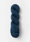 Blue Sky Fibers Sweater Worsted Superwash knitting yarn in soft blue, wool and cotton blend, displayed in a skein.
