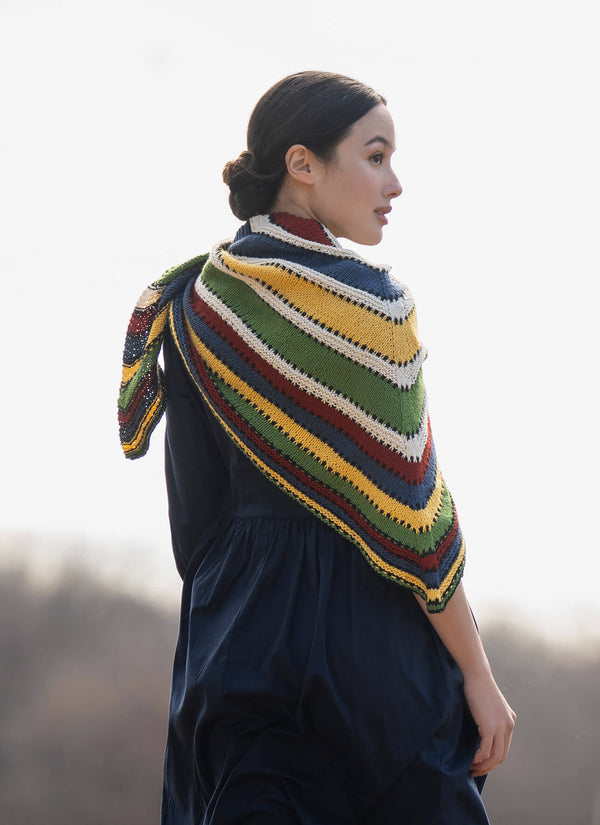 Blue Sky Fibers | Organic Cotton Sport | Camp Ivanhoe Shawl Kit