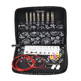 ChiaoGoo Interchangeable Needle Set | 5 inch Twist Red Lace Small Set (7 tips: US2-8)