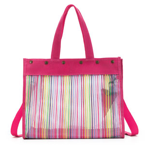 Della Q | Makers Collection | Rainbow Mesh Tote