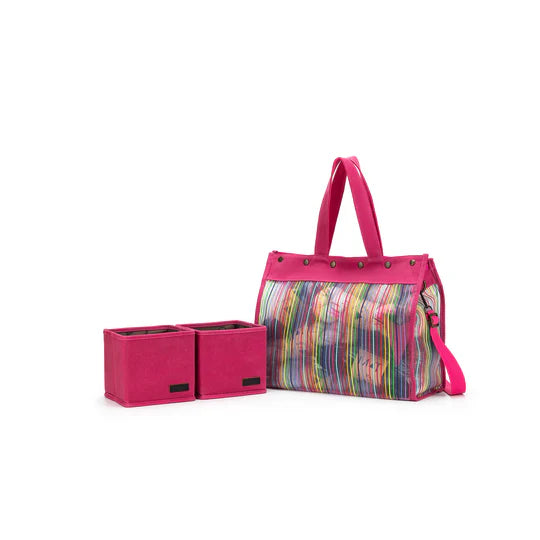 Della Q | Makers Collection | Rainbow Mesh Tote