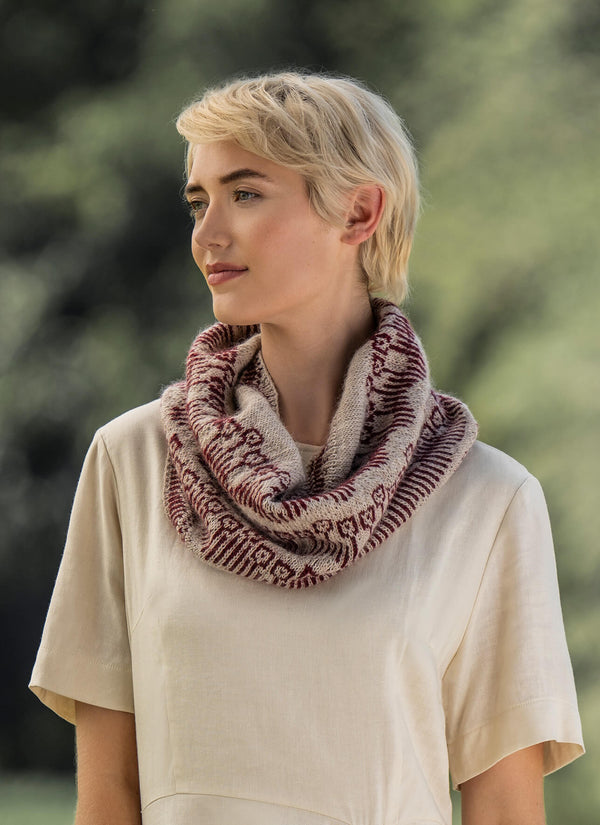 Blue Sky Fibers | Woolstok Light | Poppy Fields Cowl Kit (As Shown)